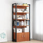 Industrial Etagere Bookshelf Steel Frame Manufactured Wood Shelf Bookshelf with Door Clearhalo 'Bookcases' 'furn' 'furn_bookcases' 'Furniture' 'furniture_bookcases' 'kitchen' 'kitchen_bookcases' 'Living Room Furniture' 'Office Furniture' 1200x1200_f39afd63-fffd-4ffe-8e15-4a0b2c424664