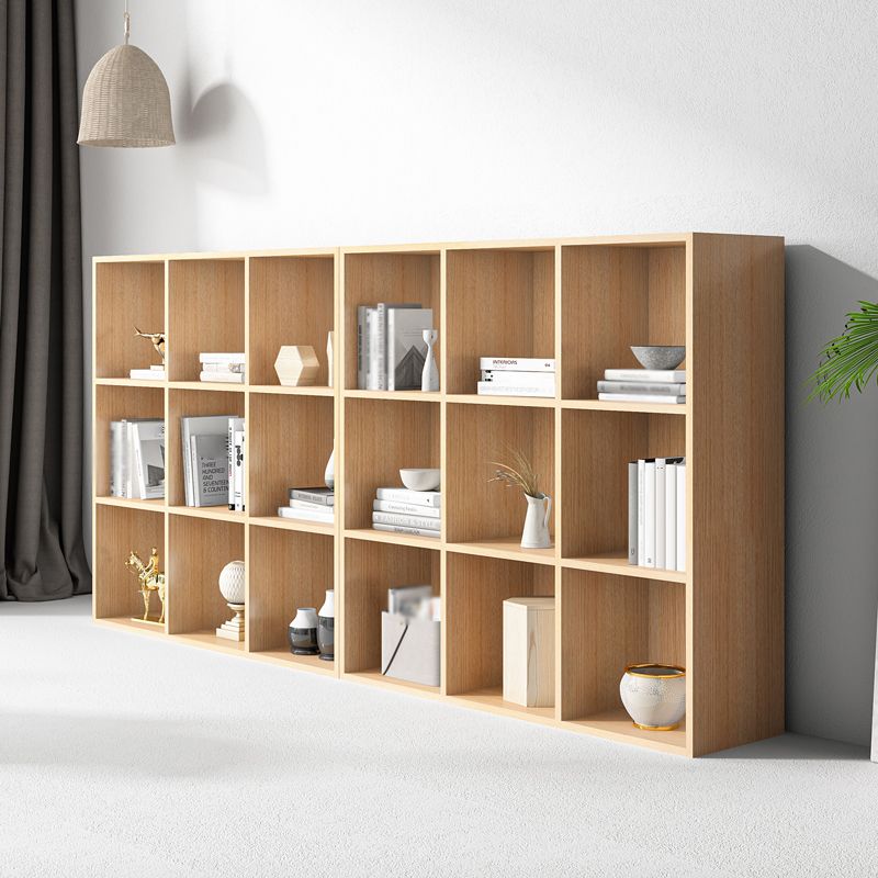 Closed Back Bookshelf Contemporary Style Bookcase for Office Home Study Room Clearhalo 'Bookcases' 'furn' 'furn_bookcases' 'Furniture' 'furniture_bookcases' 'Office Furniture' 1200x1200_f39b20d2-3d21-49b6-8bd6-63872f90c598