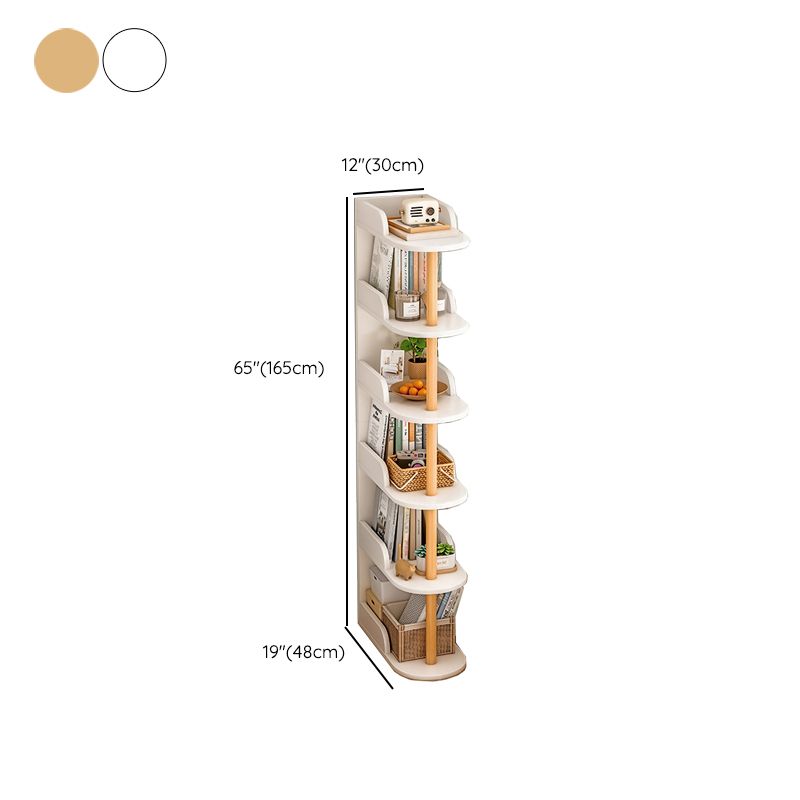 Engineered Wood Bookcase Standard Contemporary Bookshelf with Shelves Clearhalo 'Bookcases' 'furn' 'furn_bookcases' 'Furniture' 'Office Furniture' 1200x1200_f39c818c-c3a5-45c9-85fe-f5ed004efa18