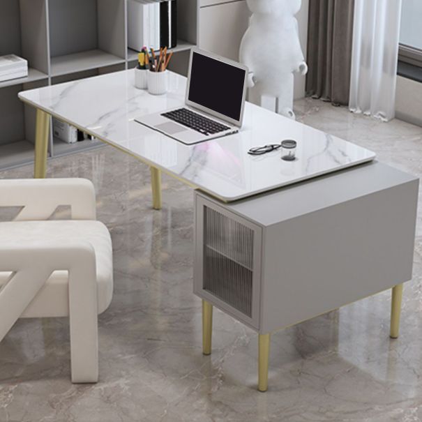 Glam Stone Office Schreibtischschrank gehörte Schreibtisch für Büro