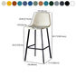 Scandinavian Bristol Low Back Stool Matte Finish Leather Barstool Clearhalo 'Bar Furniture' 'Bar Stools' 'bar_stools' 'furn' 'furn_bar_stools' 'Furniture' 'furniture_bar_stools' 'Kitchen & Dining Furniture' 1200x1200_f39d72cb-b21f-4989-918b-a81192635a3b