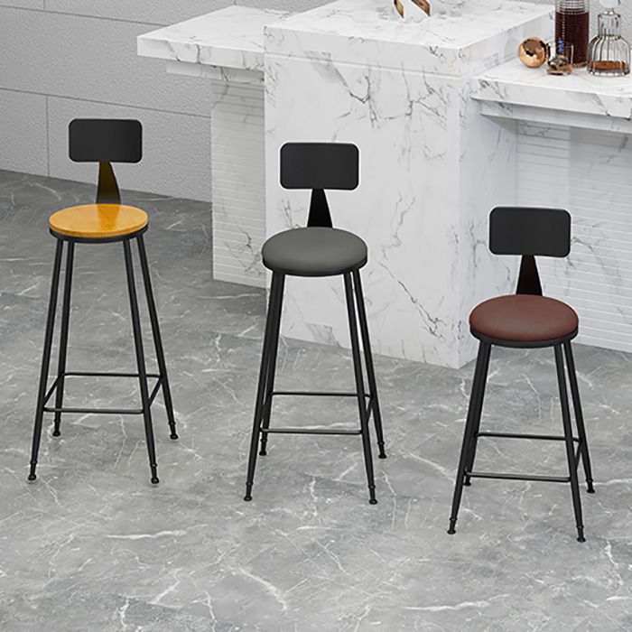 Industrial Style Bar-stool Metal Legs Counter Stool for Kitchen Bar Clearhalo 'Bar Furniture' 'Bar Stools' 'bar_stools' 'furn' 'furn_bar_stools' 'furniture_bar_stools' 'Kitchen & Dining Furniture' 'kitchen&dining_furn' 'kitchen' 'kitchen_furn' Furniture' 1200x1200_f3a22df0-7dab-450e-bbbf-4b95ba8803ac