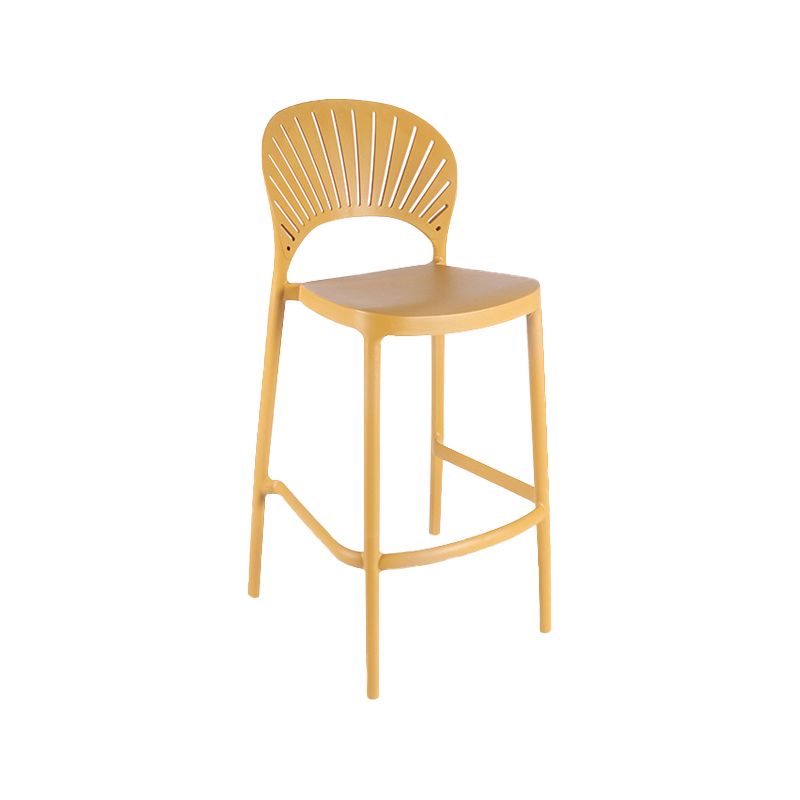 Nordic Style Plastic Stackable Bar Stools for Home Use Armless Low Back Stools Clearhalo 'Bar Furniture' 'Bar Stools' 'bar_stools' 'furn' 'furn_bar_stools' 'furniture_bar_stools' 'Kitchen & Dining Furniture' 'kitchen&dining_furn' 'kitchen' 'kitchen_furn' Furniture' 1200x1200_f3a282a2-5609-42a9-adcf-efee570083f8