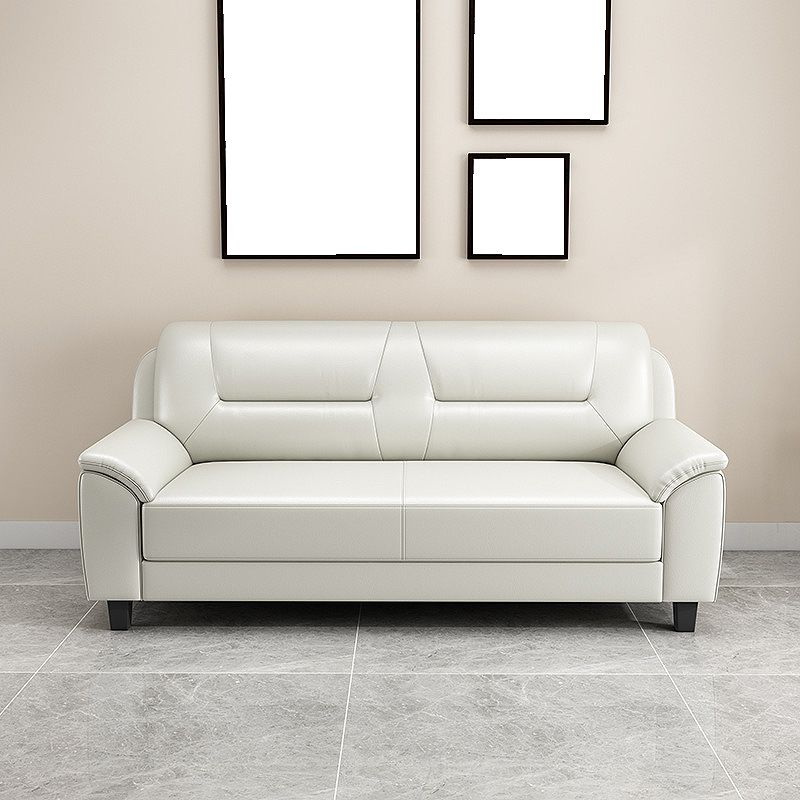 Standard Tight Back Sofa Set Faux Leather Pillow Top Arm Sofa Couch Clearhalo 'Furniture' 'furniture_sofas' 'Living Room Furniture' 'Sofa' 'sofas' 1200x1200_f3a2ec02-7fb9-48c0-a3e8-14e3a311eeb0