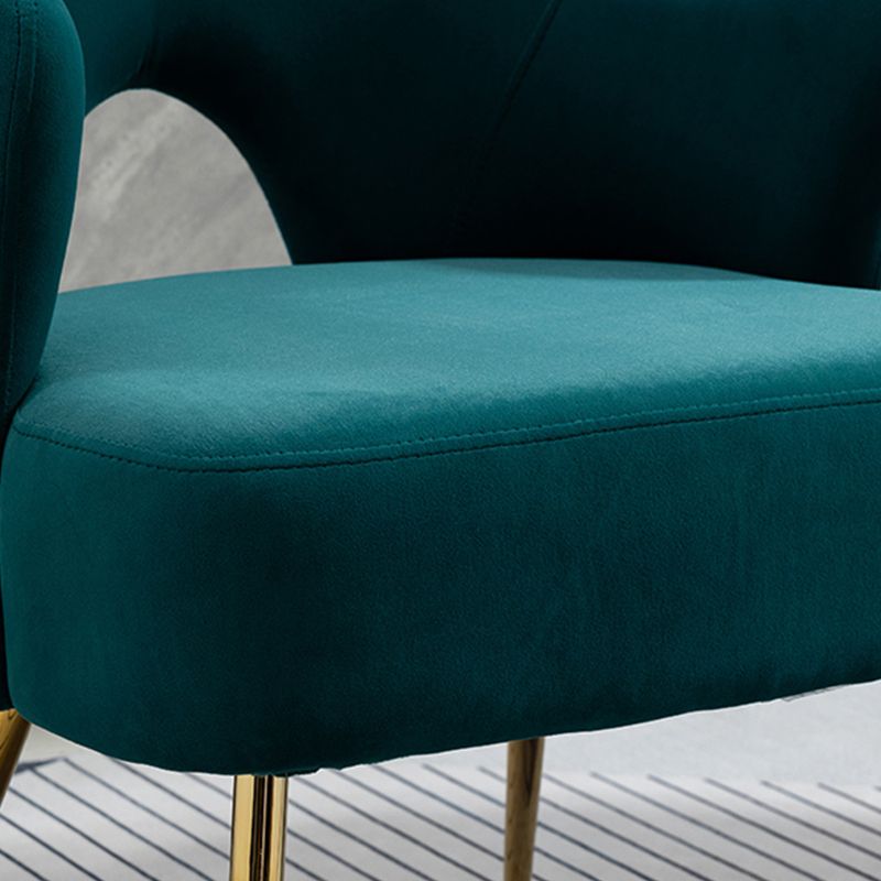 23.62"W x 23.62"D Velvet/Leather Side Chair Brass Four Legs Accent Chair Clearhalo 'Accent Chairs' 'accent_chairs' 'Chairs & Seating' 'furn' 'furn_accent_chairs' 'Furniture' 'Living Room Furniture' 1200x1200_f3a3634e-65bf-4ef2-b6d0-c09ff16c3aa9