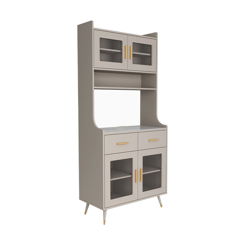 Gabinete parador de sala de estar Gamam Credenza con cajones y almacenamiento