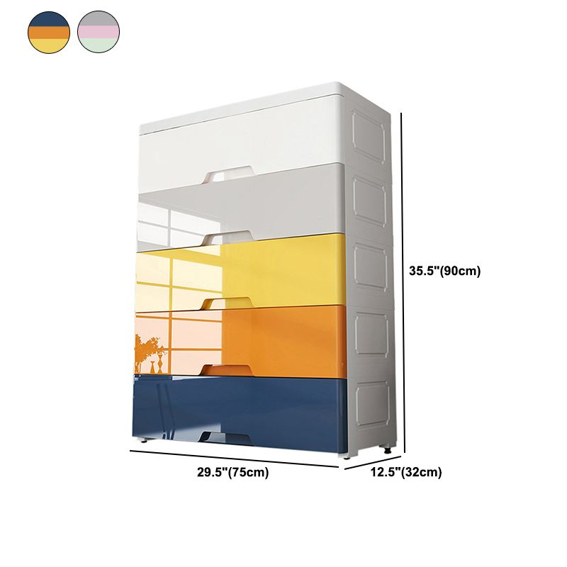 Plastic Storage Cabinet With Drawer Modern Wardrobe Cabinet for Home Clearhalo 'Armoires & Wardrobes' 'armoires_wardrobes' 'Bedroom Furniture' 'furn' 'furn_armoires_wardrobes' 'Furniture' 1200x1200_f3a52b65-4fe6-451b-bcd3-7876d82d57a2