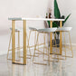 Dining Room Wood Top Counter Table Gold Base 42-inch Glam Style Bar Table Clearhalo 'Bar Furniture' 'Bar Tables' 'bar_tables' 'furn' 'furn_bar_tables' 'Furniture' 'furniture_bar_tables' 'Kitchen & Dining Furniture' 'kitchen&dining_furn' 'kitchen' 1200x1200_f3a5cc23-30aa-49dc-ab04-aa72113e12c4