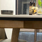 Modern Rectangle Dining Table Sintered Stone Dinner Table with Wooden Legs Clearhalo 'Dining Tables & Seating' 'Dining Tables' 'dining_table' 'furn' 'furn_dining_table' 'Furniture' 'Kitchen & Dining Furniture' 1200x1200_f3a7db81-3eb3-42bb-93fc-11c59e19e4f6