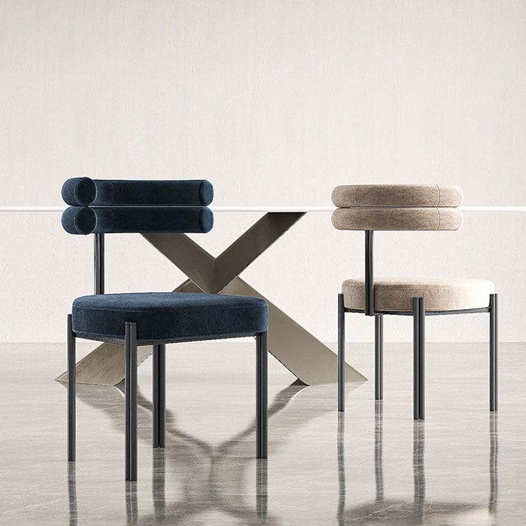 Contemporary Upholstered Side Chairs Open Back Dining Side Chair Clearhalo 'Dining Chairs' 'Dining Tables & Seating' 'dining_chair' 'furn' 'furn_dining_chair' 'Furniture' 'furniture_dining_chair' 'Kitchen & Dining Furniture' 1200x1200_f3a87b2c-eaab-4c78-a36e-e07e6d49ac21