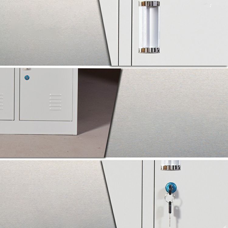 Metal Non-Hanging Cabinet Modern Storage Cabinet with Hinged Doors Clearhalo 'Armoires & Wardrobes' 'armoires_wardrobes' 'Bedroom Furniture' 'furn' 'furn_armoires_wardrobes' 'Furniture' 1200x1200_f3a8d7f7-7ac3-4295-a46c-b882ceee75f4