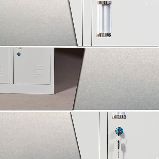 Metal Non-Hanging Cabinet Modern Storage Cabinet with Hinged Doors Clearhalo 'Armoires & Wardrobes' 'armoires_wardrobes' 'Bedroom Furniture' 'furn' 'furn_armoires_wardrobes' 'Furniture' 1200x1200_f3a8d7f7-7ac3-4295-a46c-b882ceee75f4