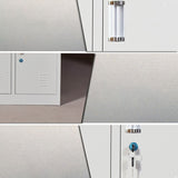 Metal Non-Hanging Cabinet Modern Storage Cabinet with Hinged Doors Clearhalo 'Armoires & Wardrobes' 'armoires_wardrobes' 'Bedroom Furniture' 'furn' 'furn_armoires_wardrobes' 'Furniture' 1200x1200_f3a8d7f7-7ac3-4295-a46c-b882ceee75f4