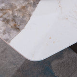 Metal Traditional Luxury Rectangle Table Sintered Stone Indoor Table with Pedestal Clearhalo ' dining_table' 'Dining Tables & Seating' 'Dining Tables' 'furn' 'furn_dining_table' 'Furniture' 'furniture_dining_table' 'Kitchen & Dining Furniture' 'kitchen&dining_furn' 'kitchen' 'kitchen_dining_table' 1200x1200_f3a9da5a-ae65-4d4c-8861-2cc20d8c4aa0