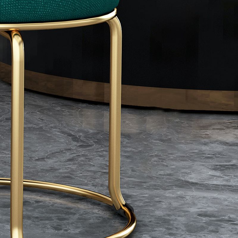 Glam Velvet Chair Ottoman Cylinder Shape Metal Frame Mildew Resistant Ottoman Stool Clearhalo 'furn' 'furn_ottomans_poufs' 'Furniture' 'Living Room Furniture' 'Ottomans & Poufs' 'ottomans_poufs' 1200x1200_f3aa83a8-ac85-4ceb-943e-41d6083a93ae