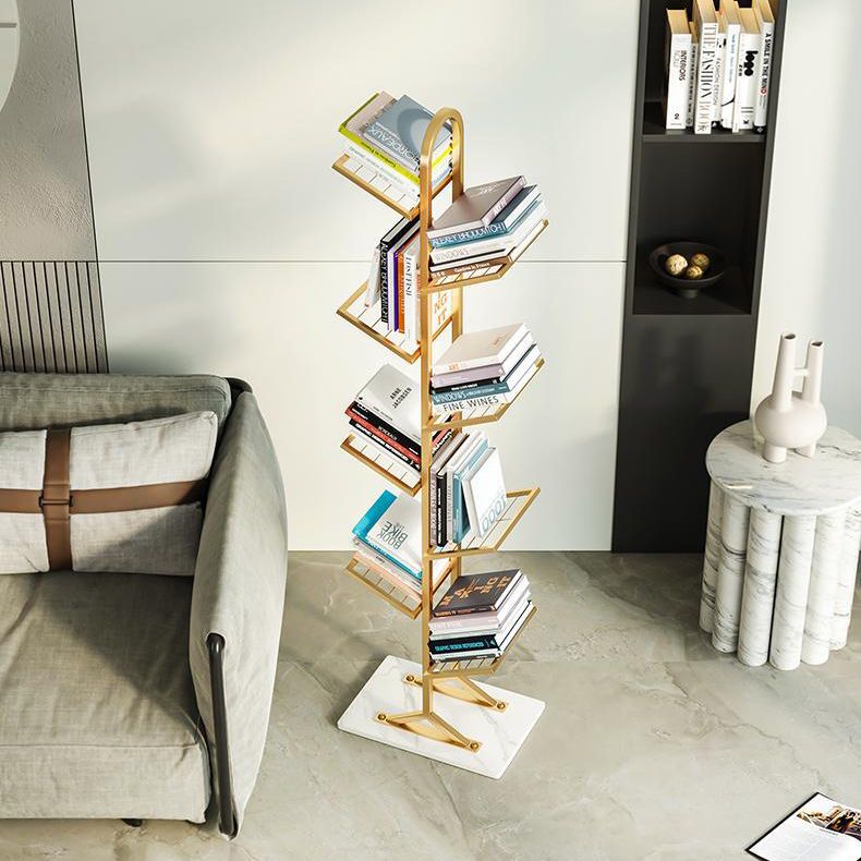 9.49"W Bookshelf Invisible Contemporary Style Bookcase for Office Home