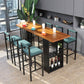 Solid Wood Bar Pub Table Set 1/2/7 Pieces Bar Table and Stools Clearhalo 'Bar Furniture' 'furn' 'furn_home_bar_bar_sets' 'Furniture' 'Home Bars & Bar Sets' 'home_bar_bar_sets' 'Kitchen & Dining Furniture' 1200x1200_f3ab017f-06cd-4a75-b53b-0d2d914d82c8
