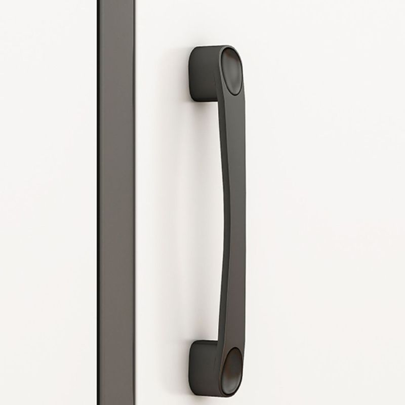 Moderno tavolo da pranzo con finitura antica in legno ingegnerizzato con deposito aperto