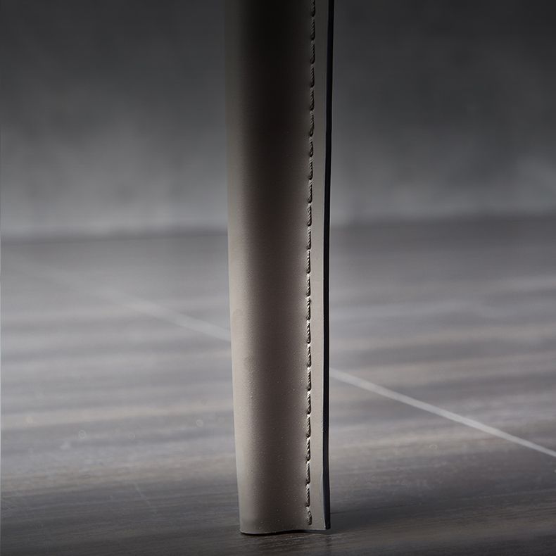 Designer Style Solid Back Chair Home Leather Matte Finish Dining Chair Clearhalo 'Dining Chairs' 'Dining Tables & Seating' 'dining_chair' 'furn' 'furn_dining_chair' 'Furniture' 'Kitchen & Dining Furniture' 1200x1200_f3ac1031-f483-4f2a-aa01-af8c17e151b6