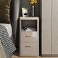 Nightstand de lit en pierre classique Glam Accent Table table de nuit pour chambre à coucher