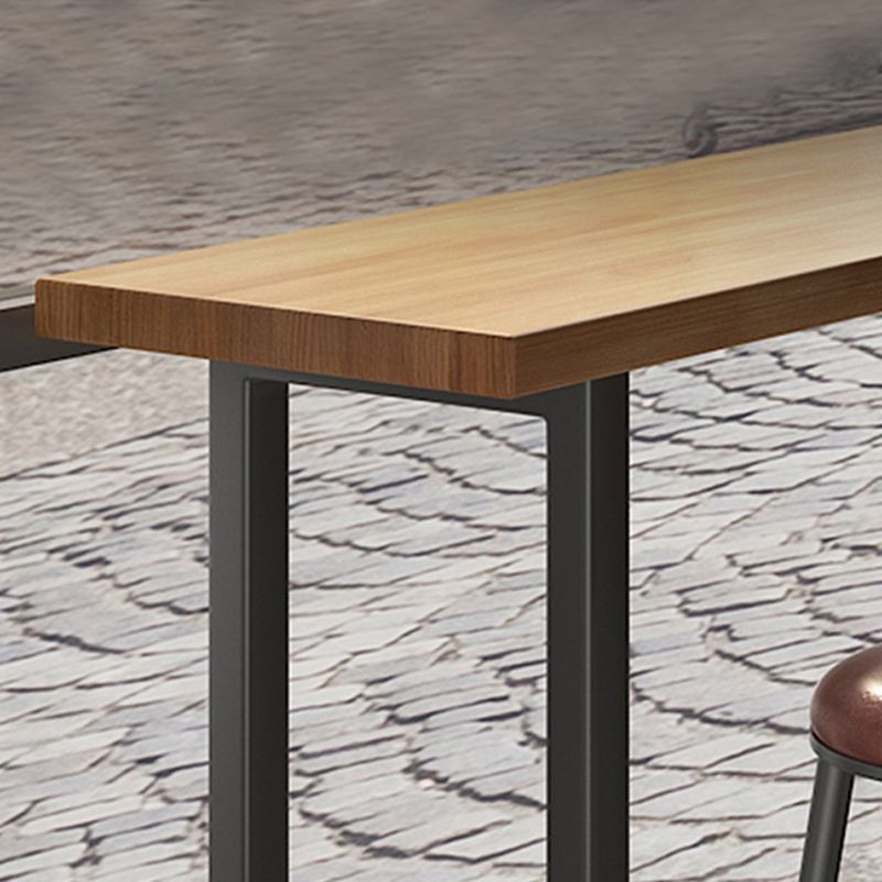 Tavolo da barra del rettangolo industriale set da 1/7 pezzi contropiede in legno massiccio