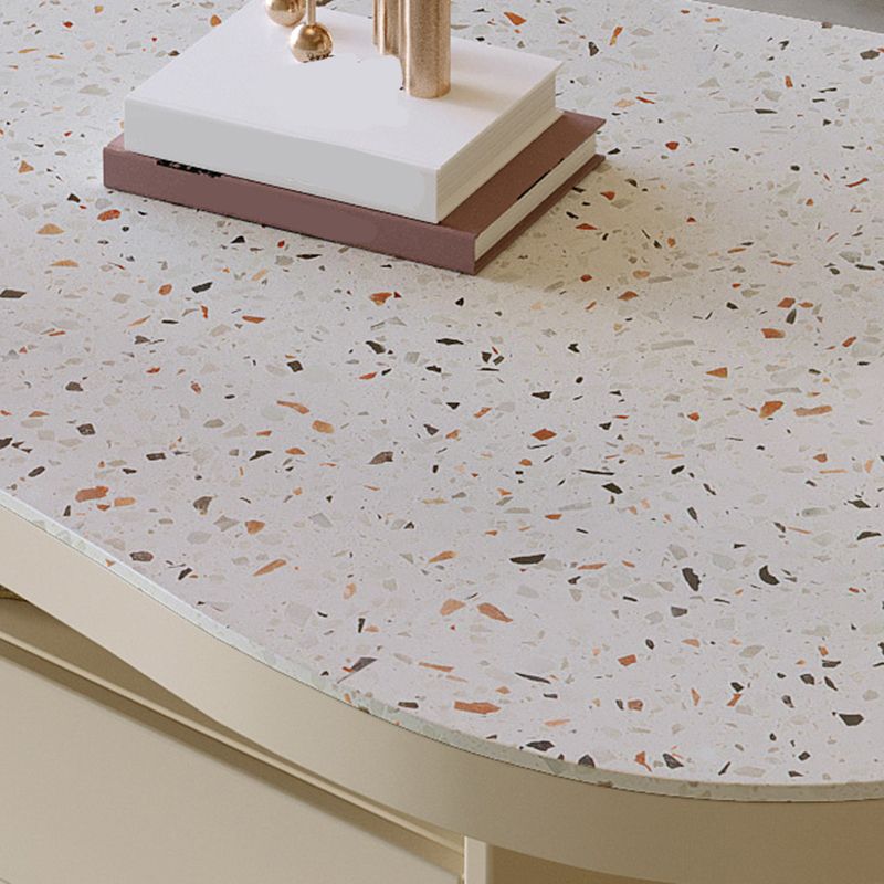 1 - Drawer and 1 - Shelf Coffee Cocktail Table Solid Wood Pedestal Coffee Table Clearhalo 'Coffee & Accent Tables' 'Coffee Tables' 'coffee_tables' 'furn' 'furn_coffee_tables' 'Furniture' 'Living Room Furniture' 1200x1200_f3af090d-b87c-4432-ac24-31c533a2b70f