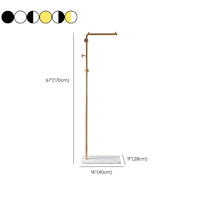 Modern Metal Entry Hall Tree Changs Racks con ganchos de abrigo