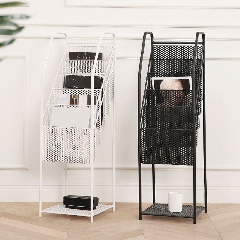 Urban Bookshelf Closed Back Metal Vertical Shelf for Living Room Clearhalo 'Bookcases' 'furn' 'furn_bookcases' 'Furniture' 'Office Furniture' 1200x1200_f3b036c1-9d57-4b9d-99d8-f073ca2344df