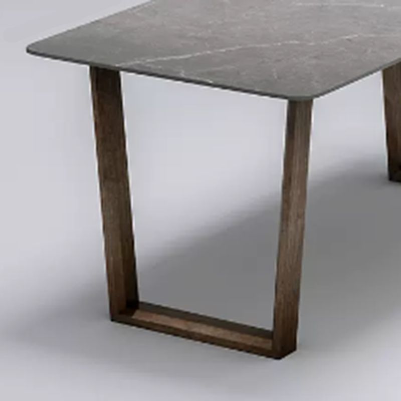 Modern 1/4/5/7 Pieces Dining Furniture Stone Rectangle Dining Chairs Set in Gray Clearhalo 'Dining Room Sets' 'Dining Tables & Seating' 'dining_room_set' 'furn' 'furn_dining_room_set' 'Furniture' 'Kitchen & Dining Furniture' 1200x1200_f3b29870-6142-45a2-945b-1bc1497d3c86