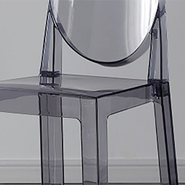 Industrial Backrest Armless Counter High Stool Plastic Bar Stool with 4 Legs