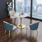 Contemporary Style Tulip Base Furniture Stone Dining Table Round for Home Clearhalo ' dining_table' 'Dining Tables & Seating' 'Dining Tables' 'furn' 'furn_dining_table' 'Furniture' 'furniture_dining_table' 'Kitchen & Dining Furniture' 'kitchen&dining_furn' 'kitchen' 'kitchen_dining_table' 1200x1200_f3b931a7-4a31-4261-b8e1-88df1d7cbaf5