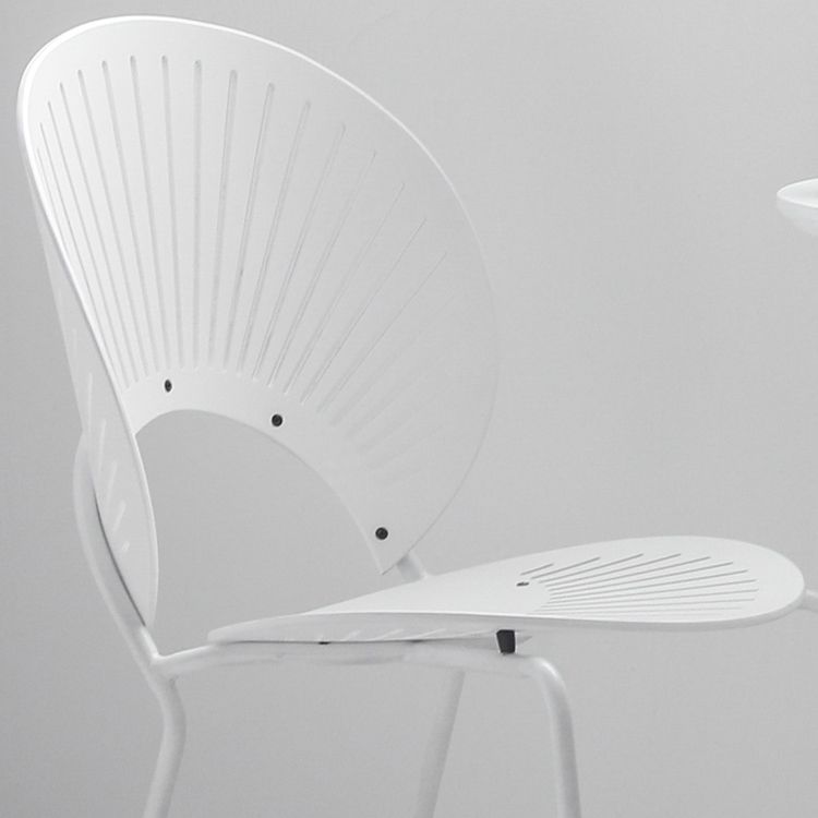 Contemporary Metal Dining Room Chairs Armless Open Back Dining Side Chair Clearhalo ' kitchen&dining_furn' 'Dining Chairs' 'Dining Tables & Seating' 'dining_chair' 'furn' 'furn_dining_chair' 'Furniture' 'furniture_dining_chair' 'Kitchen & Dining Furniture' 'kitchen' 1200x1200_f3b9f356-8092-45d1-8aeb-ade6c9969c00