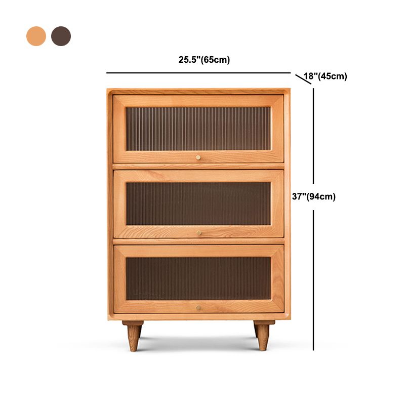 Modern Rectangle Cabinet Knobs Wood Side Cabinet with Drawer Clearhalo 'Cabinets & Chests' 'cabinets_chests' 'furn' 'furn_cabinets_chests' 'Furniture' 'Living Room Furniture' 1200x1200_f3bbe9ee-f39b-4f4e-a62d-66a5f134e294
