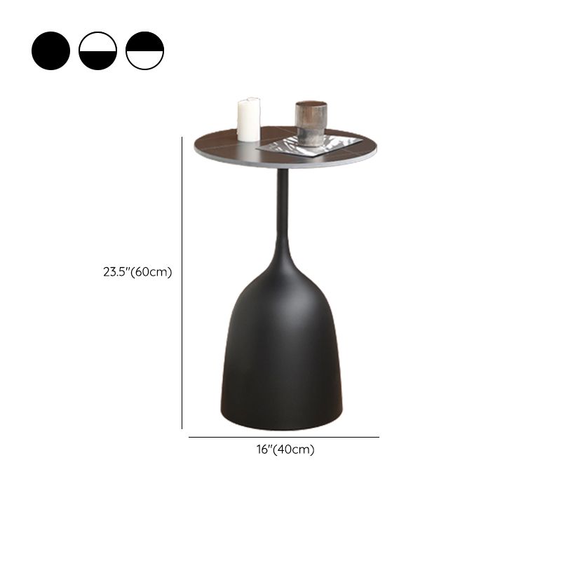 Glam Accent Table Nightstand Metal Round Night Table ,23.6" Tall Clearhalo 'Bedroom Furniture' 'furn' 'furn_night_stand' 'Furniture' 'night_stand' 'Nightstands' 1200x1200_f3bd8af2-85c6-4de1-8be1-66ba13c77008