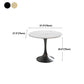 Traditional Luxury Dining Table White Stone Center Top Round Dining Table Clearhalo 'Dining Tables & Seating' 'Dining Tables' 'dining_table' 'furn' 'furn_dining_table' 'Furniture' 'furniture_dining_table' 'Kitchen & Dining Furniture' 'kitchen' 'kitchen_dining_table' 1200x1200_f3bf7660-0b6f-43f2-94c4-1a0634c7b63c