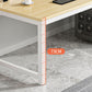 Hedendaagse rechthoek Engineered Wood Desk H-Shape Base Desk voor Home Office