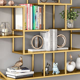 7.1" W Wall Unit Book Shelf Metal Open Shelf Bookcase for Home Clearhalo 'Bookcases' 'furn' 'furn_bookcases' 'Furniture' 'Office Furniture' 1200x1200_f3c0aaee-ab75-4345-8a96-f25743e92002