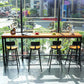 Industrial Rectangle Bar Dining Table Metal and Solid Wood Bar Height Table Clearhalo 'Bar Furniture' 'Bar Tables' 'bar_tables' 'furn' 'furn_bar_tables' 'Furniture' 'Kitchen & Dining Furniture' 1200x1200_f3c0ebbe-24c8-4ce5-9eb8-c7eb3038ed85