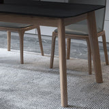 Modern Dining Table with Ash Wood Legs Rectangle Dinette Table Clearhalo 'Dining Tables & Seating' 'Dining Tables' 'dining_table' 'furn' 'furn_dining_table' 'Furniture' 'Kitchen & Dining Furniture' 1200x1200_f3c31ba4-f8df-4b39-a834-a92c0d66f180