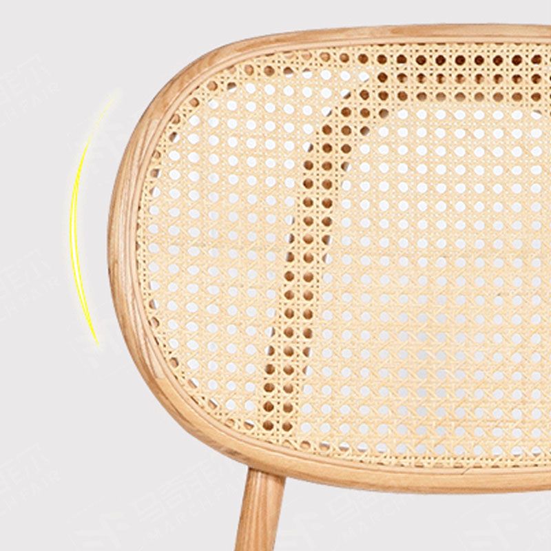 Nordic Style Armless Chairs Wood Open Back Side Dining Chairs Clearhalo 'Dining Chairs' 'Dining Tables & Seating' 'dining_chair' 'furn' 'furn_dining_chair' 'Furniture' 'furniture_dining_chair' 'Kitchen & Dining Furniture' 1200x1200_f3c48322-158d-4e0e-bb56-168dbea3b01a