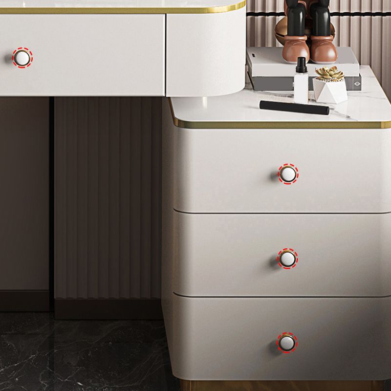 Glam houten met lade slaapkamer verlichte spiegel make-up ijdelheid