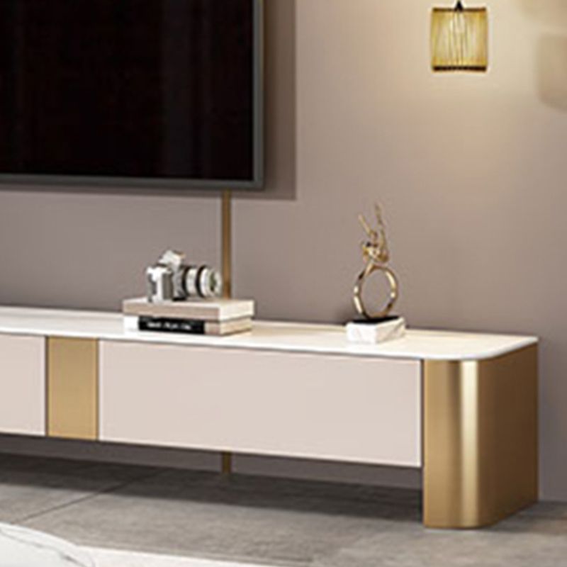 Glam Drum Coffee o End Table con cassetti di stoccaggio in ardesia