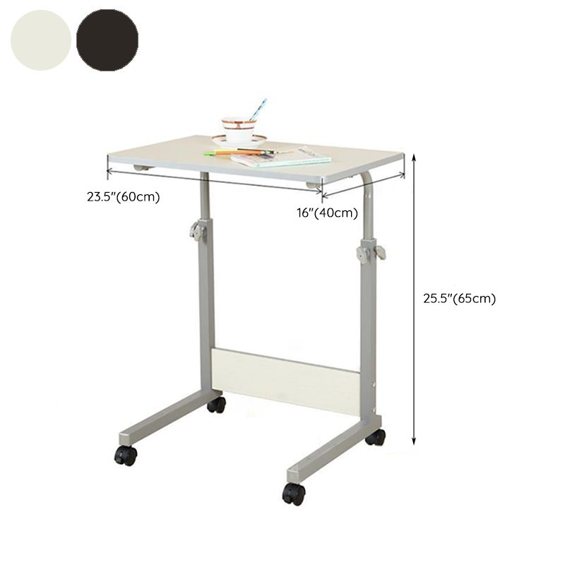 Modern Standing Desk Wooden Rectangular Writing Desk with Caster Wheel Clearhalo 'furn' 'furn_office_desk' 'Furniture' 'Office Desks' 'Office Furniture' 'office_desk' 1200x1200_f3c97729-c65c-43bf-98eb-1c96beade913