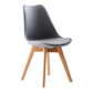 Scandinavian Indoor Side Chair Solid Back Upholstered Dining Room Chair with Wood Legs Clearhalo ' kitchen&dining_furn' 'Dining Chairs' 'Dining Tables & Seating' 'dining_chair' 'Furniture' 'furniture_dining_chair' 'Kitchen & Dining Furniture' 'kitchen' 1200x1200_f3cc7b39-ff27-495d-b4a4-120387e6edb8
