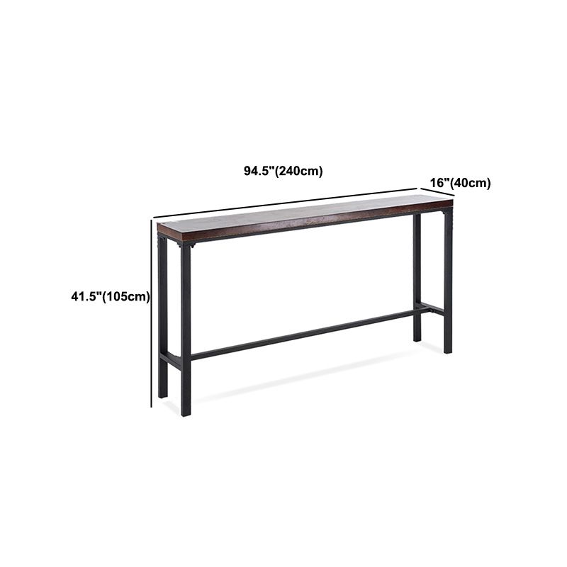 1/6/11 Pieces Industrial Rectangular Pub Table Set Solid Wood Counter Table Set Clearhalo 'Bar Furniture' 'furn' 'furn_home_bar_bar_sets' 'Furniture' 'Home Bars & Bar Sets' 'home_bar_bar_sets' 'Kitchen & Dining Furniture' 1200x1200_f3cd51e0-93f1-4230-a092-46c20c316367