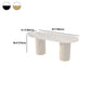 Simplicity Style Oval Dining Table Imitation Marble Home Furniture Clearhalo 'Dining Tables & Seating' 'Dining Tables' 'dining_table' 'furn' 'furn_dining_table' 'Furniture' 'Kitchen & Dining Furniture' 1200x1200_f3cf35da-ae0f-46e5-b785-cf7e731c63a7