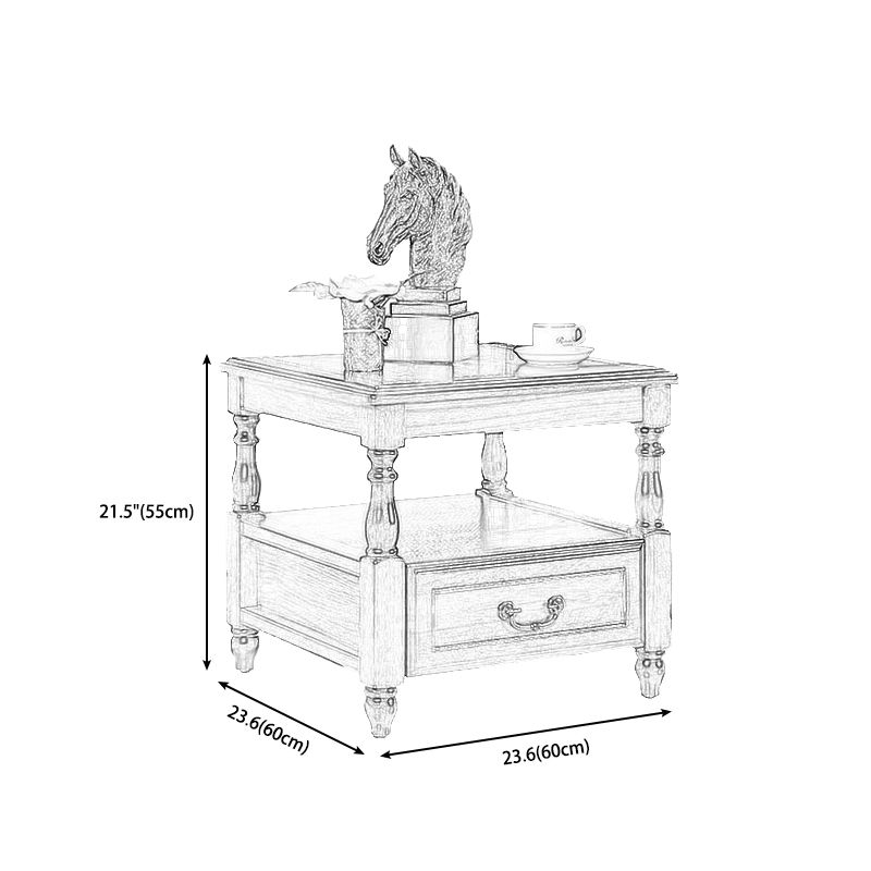Traditional Ashwood Side End Table Lacquered Sofa End Table for Living Room Clearhalo 'Coffee & Accent Tables' 'End & Side Tables' 'end_side_table' 'end_side_tables' 'furn' 'furn_end_side_tables' 'Furniture' 'furniture_end_side_table' 'Living Room Furniture' 1200x1200_f3d06ee7-2947-421b-a5a6-06f2dd7fe8ef