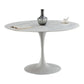 Minimalist Sintered Stone Dining Table Round Shape Kitchen Dining Table with Tulip Base Clearhalo ' dining_table' 'Dining Tables & Seating' 'Dining Tables' 'furn' 'furn_dining_table' 'Furniture' 'furniture_dining_table' 'Kitchen & Dining Furniture' 'kitchen&dining_furn' 'kitchen' 'kitchen_dining_table' 1200x1200_f3d40b51-8891-4c0f-a925-39c67444f39e
