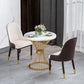 1/2/3/4/5 Pcs Metal Glam Dining Room Set with Round Table Dinette Set Clearhalo 'Dining Room Sets' 'Dining Tables & Seating' 'dining_room_set' 'furn' 'furn_dining_room_set' 'Furniture' 'furniture_dining_room_set' 'Kitchen & Dining Furniture' 'kitchen&dining_furn' 'kitchen' 1200x1200_f3d7eb67-4888-4e98-9ca6-b01ea80353a2