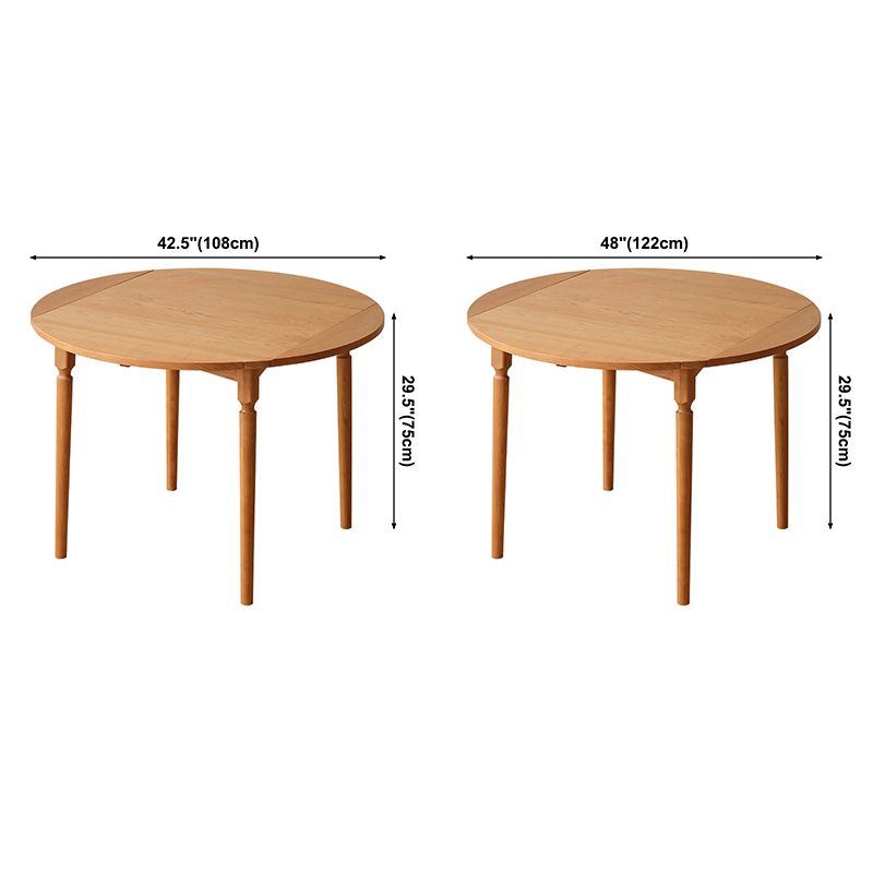 Round Dining Dinette Table Simplicity Style 4-foot Solid Wood Home Furniture Clearhalo ' dining_table' 'Dining Tables & Seating' 'Dining Tables' 'furn' 'furn_dining_table' 'Furniture' 'furniture_dining_table' 'Kitchen & Dining Furniture' 'kitchen&dining_furn' 'kitchen' 'kitchen_dining_table' 1200x1200_f3d83183-8f2a-48c0-b61a-ca4805410d0b